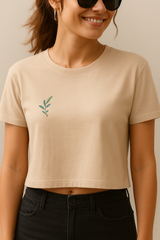 Crop Top - Leaf Design