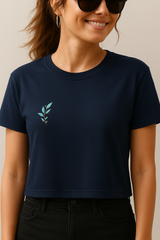 Crop Top - Leaf Design