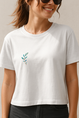 Crop Top - Leaf Design